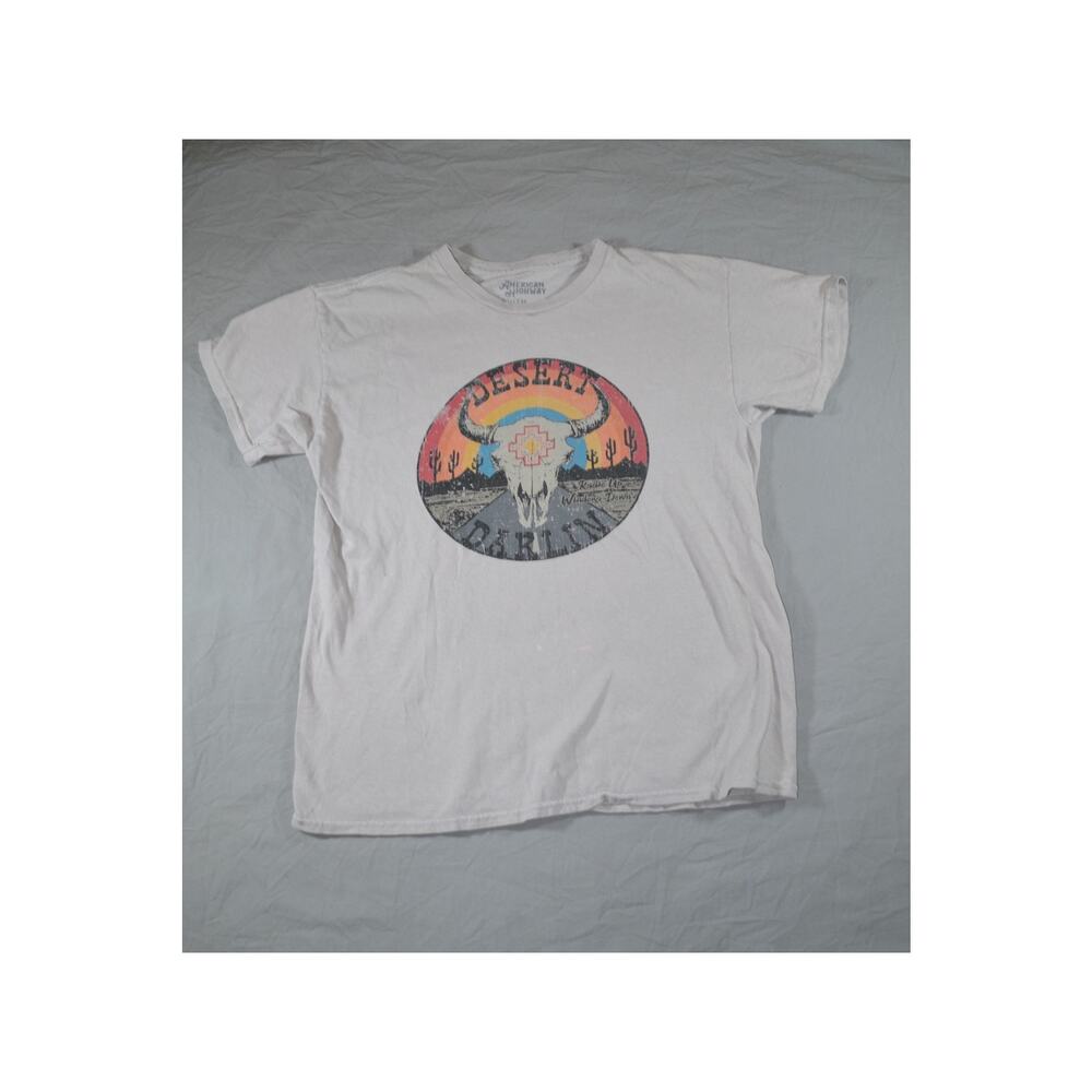American Highway Youth T Shirt Size L Desert Darlin Western